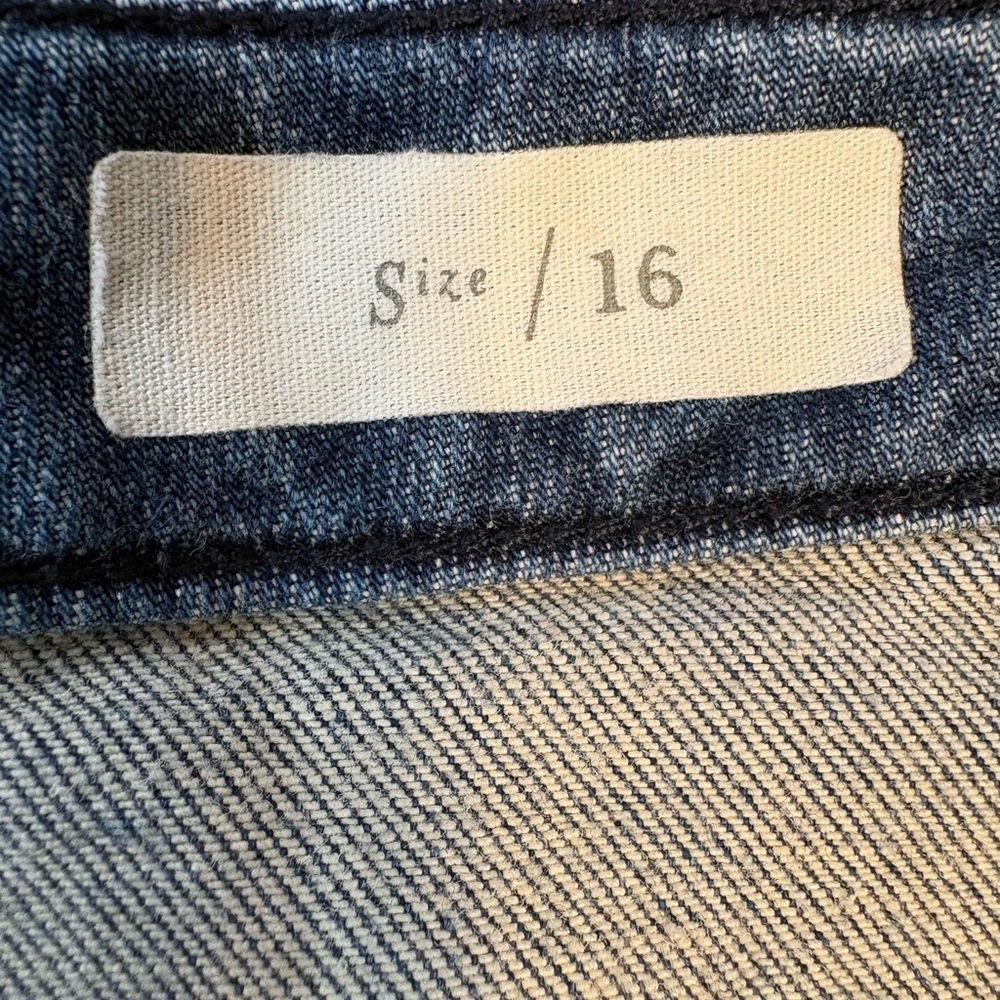 Pilcro and the Letterpress Blue A-Line Denim Skirt - Picture 6 of 7